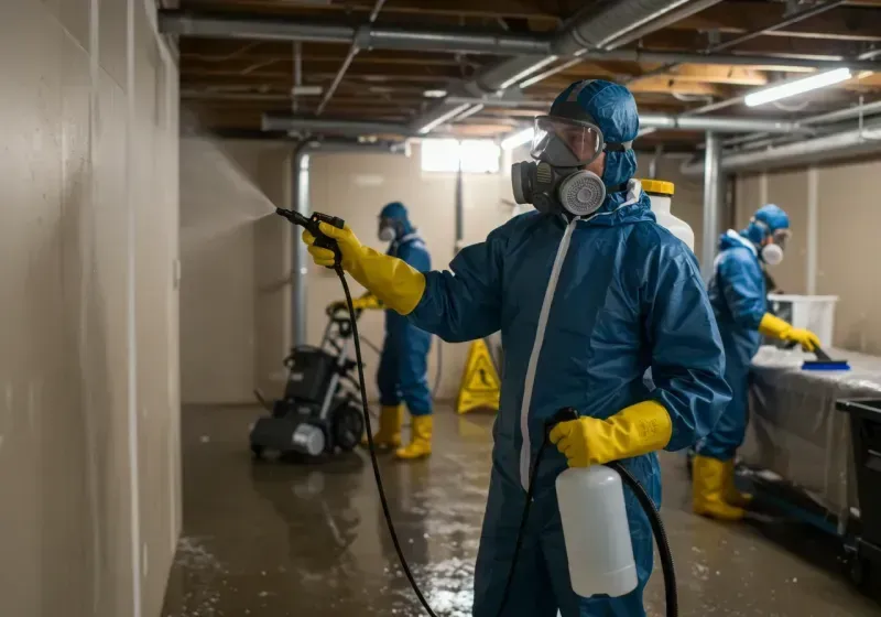 Basement Sanitization and Antimicrobial Treatment process in Crittenden County, KY