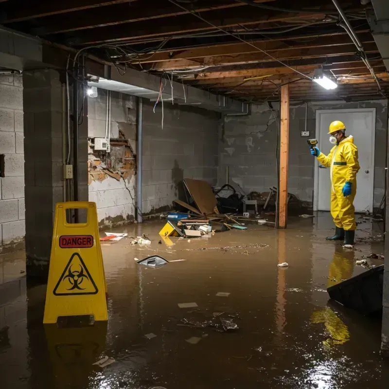 Flooded Basement Electrical Hazard in Crittenden County, KY Property