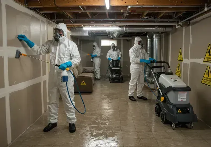 Basement Moisture Removal and Structural Drying process in Crittenden County, KY